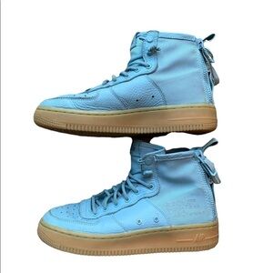 Nike | Nike SF AF1 Mid Sneakers | Nike SF Air Force 1 sneakers baby blue 5Y